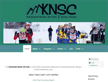 Tablet Screenshot of kachemaknordicskiclub.org